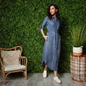 NEW JAPPAREL ilanit midi dress in blue